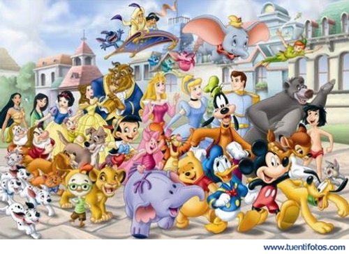 Dibujos de Cabalgata De Personajes Disney