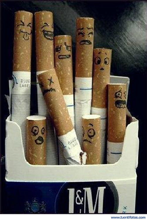 Objetos de Caras En Cigarrillos