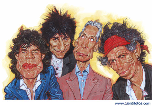 Dibujos de Caricatura The Rolling Stones