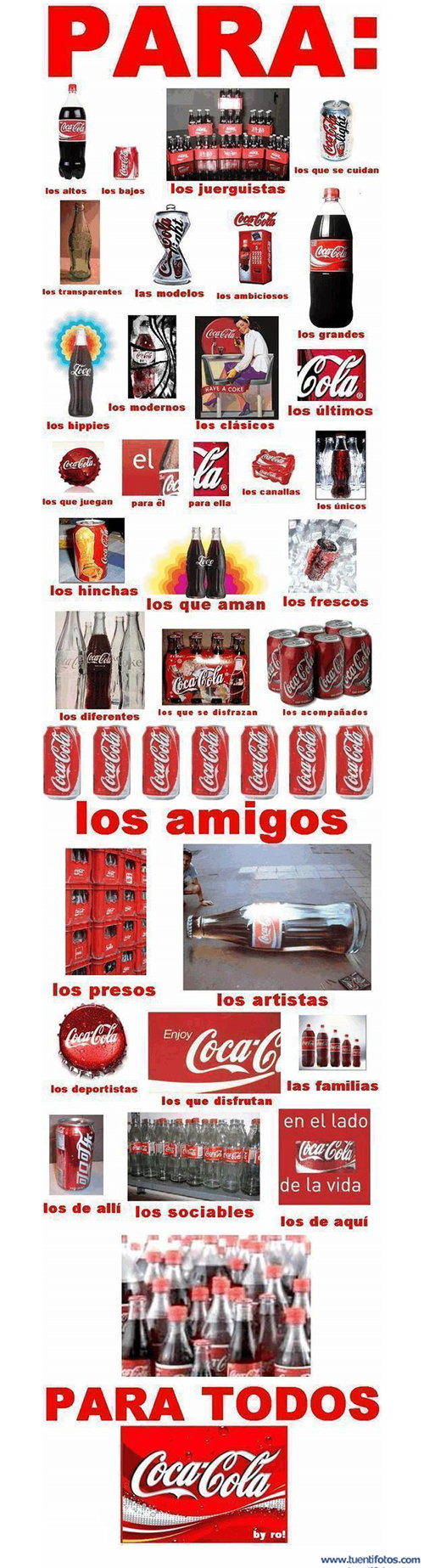 Objetos de Cocacola Somos Todos