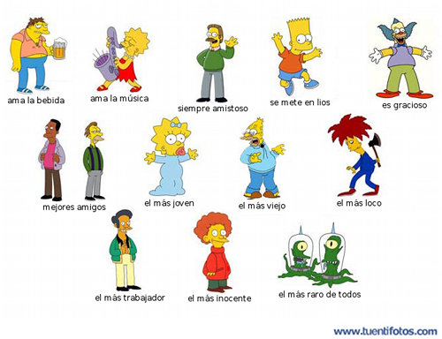 Series de Personajes De Los Simpson