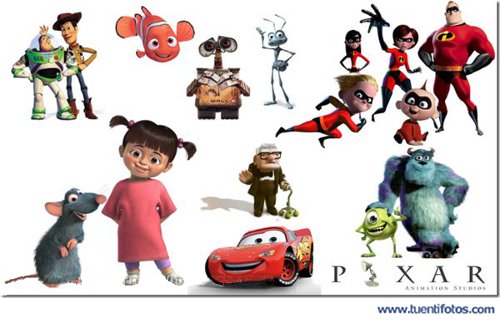 Dibujos de Personajes De Pixar
