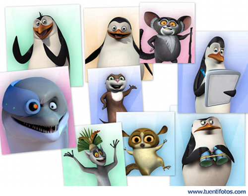 Dibujos de Pinguinos Madagascar