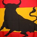 Miniatura de Bandera Con Toro