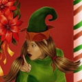 Miniatura de Elfas De Papa Noel